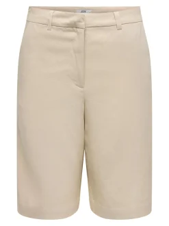 JDYNAOMI Mid waist Loose fit Linnen Bermuda shorts