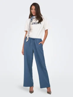 JDYNINA Wide leg fit Broek met wijde pijpen