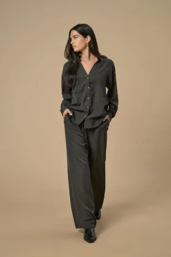 JDYNINA Wide leg fit Broek met wijde pijpen