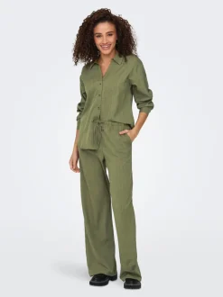 JDYNINA Wide leg fit Broek met wijde pijpen
