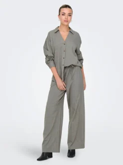 JDYNINA Wide leg fit Broek met wijde pijpen