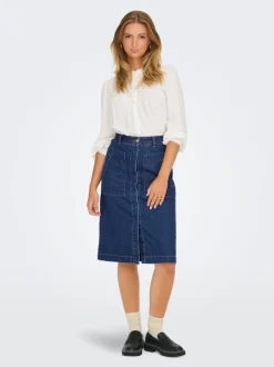 JDYOLIVIA Denim Denim rok Lange rok