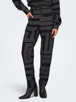 JDYPEPPER Loose fit Broek met wijde pijpen
