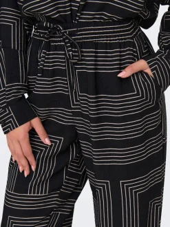 JDYPEPPER Loose fit Broek met wijde pijpen