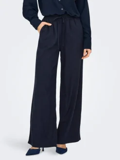 JDYSAY Loose fit Linnen Broek met wijde pijpen