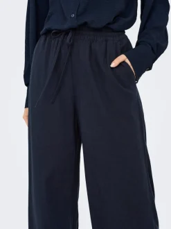 JDYSAY Loose fit Linnen Broek met wijde pijpen