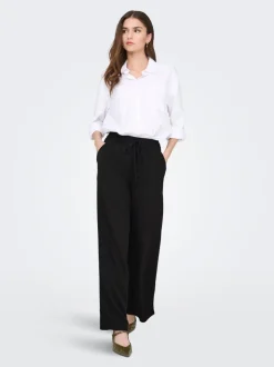 JDYSAY Loose fit Linnen Broek met wijde pijpen
