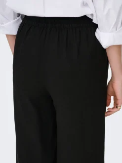 JDYSAY Loose fit Linnen Broek met wijde pijpen