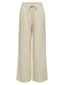 JDYSAY Loose fit Linnen Broek met wijde pijpen