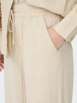 JDYSAY Loose fit Linnen Broek met wijde pijpen