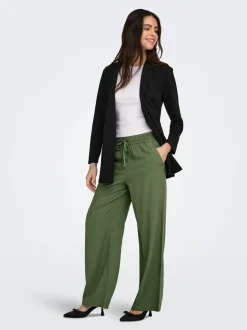 JDYSAY Loose fit Linnen Broek met wijde pijpen