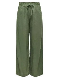 JDYSAY Loose fit Linnen Broek met wijde pijpen