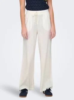 JDYSAY Loose fit Linnen Broek met wijde pijpen