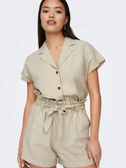 JDYSAY Mid waist Regular fit Linnen Shorts