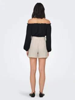 JDYSAY Mid waist Regular fit Linnen Shorts