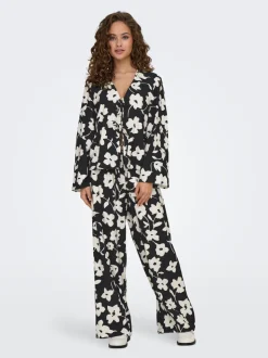 JDYSILAS Wide leg fit Broek met wijde pijpen