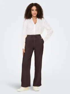 JDYTHEIS Wide leg fit Broek met wijde pijpen