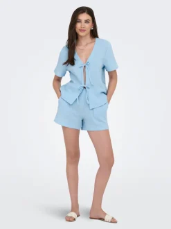 JDYTHEIS Mid waist Regular fit Paperbag shorts