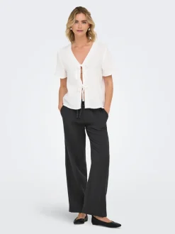 JDYTHEIS Wide leg fit Broek met wijde pijpen