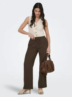 JDYTHEIS Wide leg fit Broek met wijde pijpen