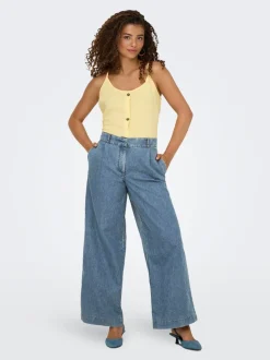 JDYTRIXIE Wide leg fit Broek met wijde pijpen