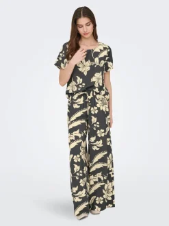 JDYTROYA Slim straight fit Palazzo broek
