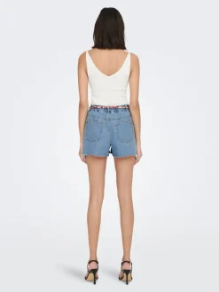 JDYZIGGA High waist Loose fit Denim shorts