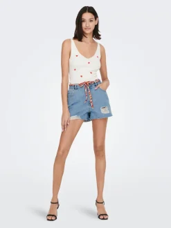 JDYZIGGA High waist Loose fit Denim shorts