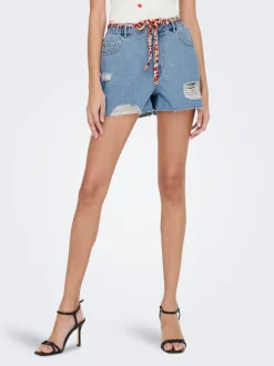 JDYZIGGA High waist Loose fit Denim shorts