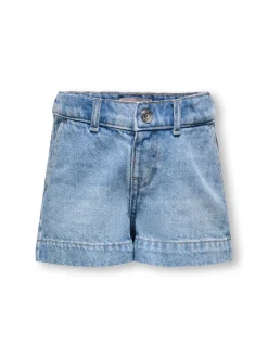 KMGCOMET Mid waist Wide leg fit Denim shorts