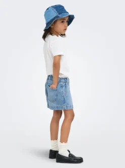 KMGCOMET Mid waist Wide leg fit Denim shorts