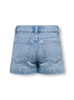 KMGCOMET Mid waist Wide leg fit Denim shorts