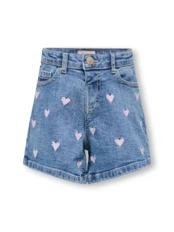 KMGJUICY Mid waist Regular fit Denim shorts
