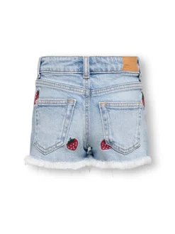 KMGROBYN Mid waist Straight fit Denim shorts