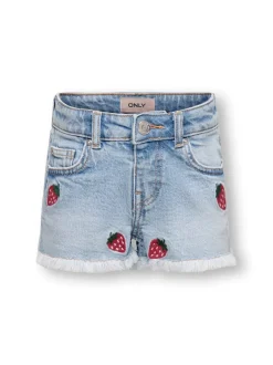 KMGROBYN Mid waist Straight fit Denim shorts