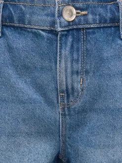 KOGCOMET Mid waist Wide leg fit Denim shorts