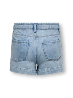 KOGCOMET Mid waist Wide leg fit Denim shorts