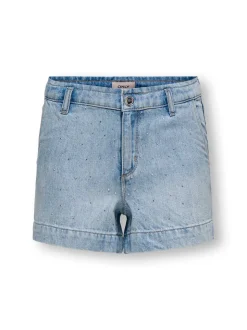 KOGCOMET Mid waist Wide leg fit Denim shorts