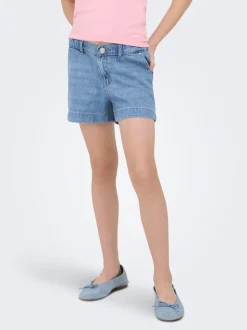 KOGCOMET Mid waist Wide leg fit Denim shorts