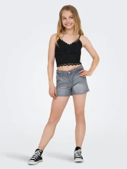 KOGCOMET Wide leg fit Denim shorts