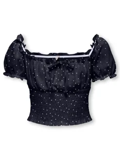 KOGHILLARY Gesmokte top
