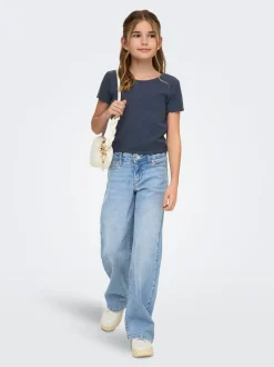 KOGJUDY-O Low waist Wide leg fit Jeans
