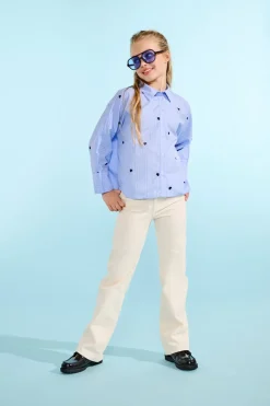KOGJUICY High waist Wide leg fit Cropped Jeans