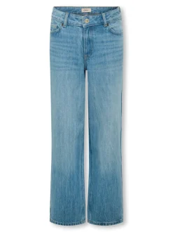 KOGLOPEZ Low waist Wide leg fit Enkel lengte Jeans