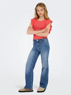 KOGMADISON Mid waist Wide leg fit Jeans