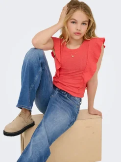 KOGMADISON Mid waist Wide leg fit Jeans