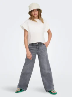 KOGNEW Mid waist Wide leg fit Jeans