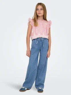 KOGYASMIN Mid waist Wide leg fit Jeans
