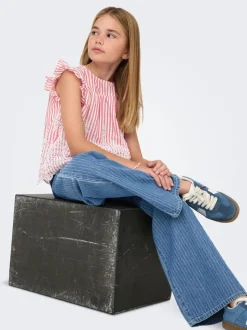KOGYASMIN Mid waist Wide leg fit Jeans