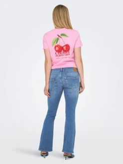 OLMBLUSH Mid waist Flared fit Jeans
